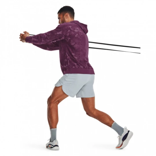 Zdjęcie produktu Męska bluza dresowa nierozpinana z kapturem UNDER ARMOUR UA Journey Terry Hoodie - fioletowa