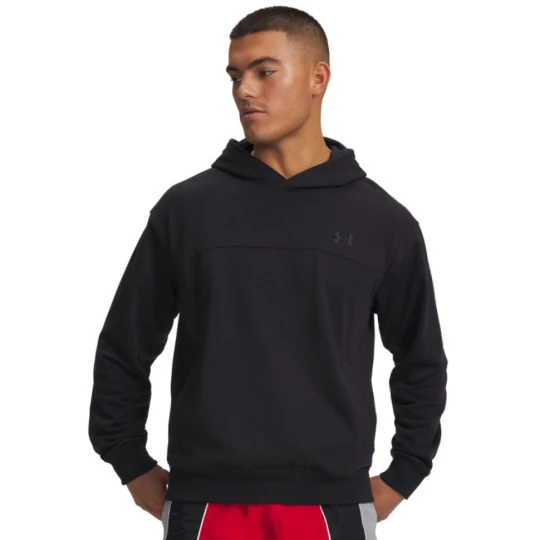Zdjęcie produktu Męska bluza dresowa nierozpinana z kapturem Under Armour UA Rival Lightweight - czarna