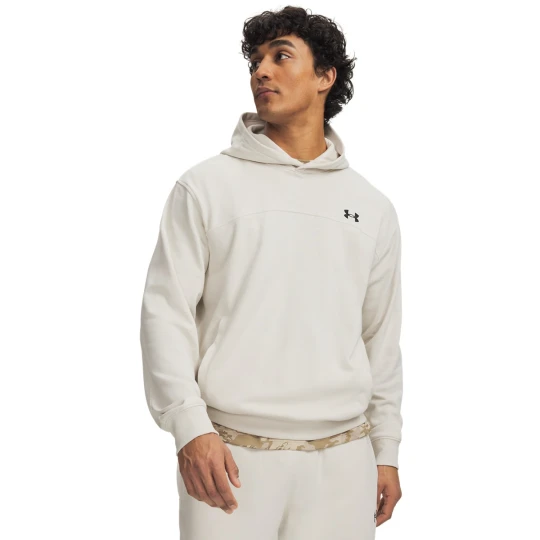 Zdjęcie produktu Męska bluza dresowa nierozpinana z kapturem Under Armour UA Rival Lightweight - kremowa