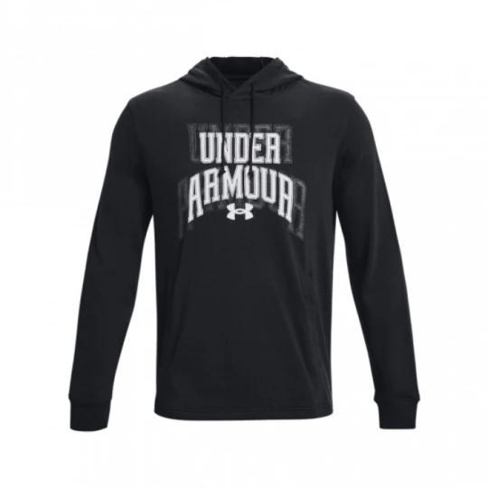 Zdjęcie produktu Męska bluza dresowa nierozpinana z kapturem Under Armour UA Rival Terry Graphic HD - czarna