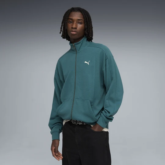 Zdjęcie produktu Męska bluza dresowa o luźnym kroju PUMA Class, Akcesoria, Zielony