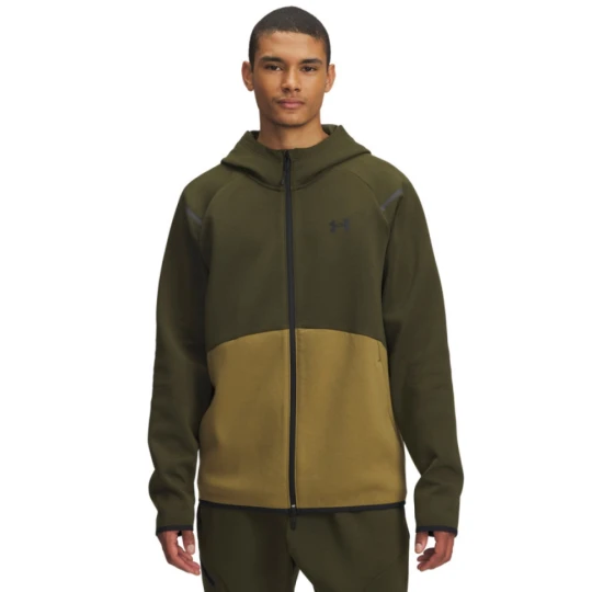 Zdjęcie produktu Męska bluza dresowa rozpinana z kapturem Under Armour UA Unstoppable Fleece Full-Zip - khaki