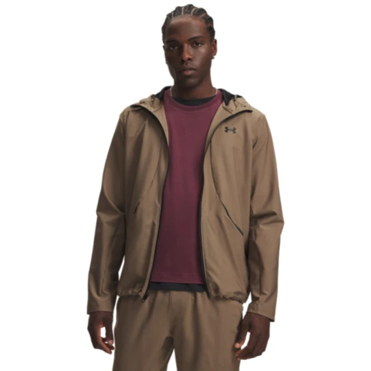 Zdjęcie produktu Męska bluza dresowa Under Armour UA Unstoppable Woven Jacket - brązowa