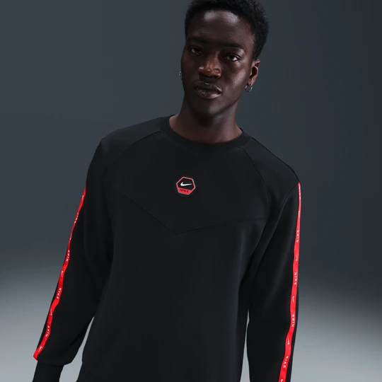 Zdjęcie produktu Męska bluza dresowa z dzianiny z półokrągłym dekoltem Nike City Side - Czerń