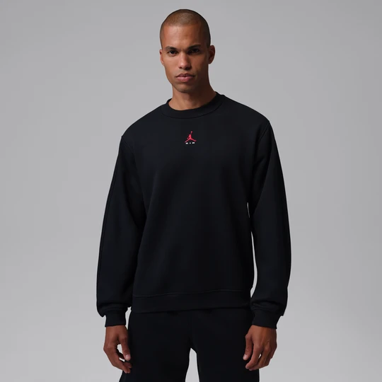 Zdjęcie produktu Męska bluza dresowa z półokrągłym dekoltem Jordan Brooklyn - Czerń