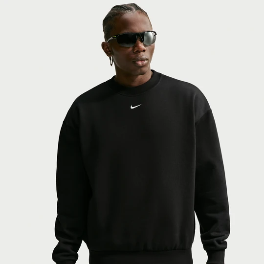 Zdjęcie produktu Męska bluza dresowa z półokrągłym dekoltem Nike Solo Fleece - Czerń