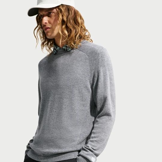 Zdjęcie produktu Męska bluza golfowa Nike Tailored Performance z półokrągłym dekoltem - Szary