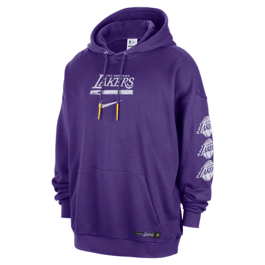 Zdjęcie produktu Męska bluza nierozpinana z kapturem Jordan NBA Club Premium Los Angeles Lakers Courtside - Fiolet