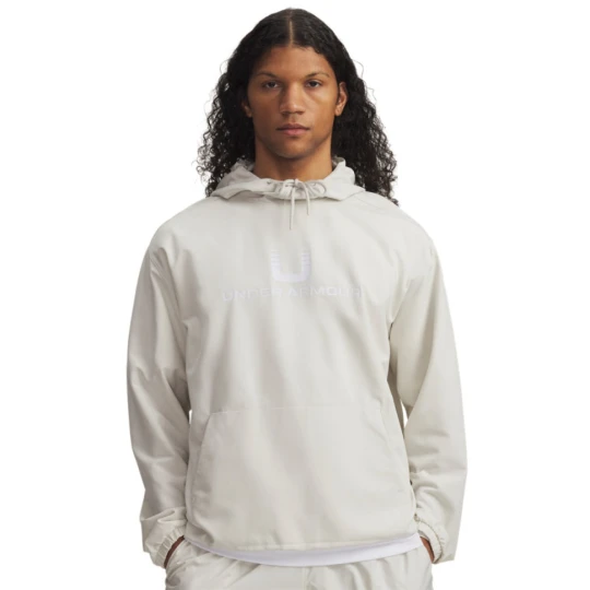 Zdjęcie produktu Męska bluza nierozpinana z kapturem Under Armour UA Unstoppable Wvn Hoodie - biała