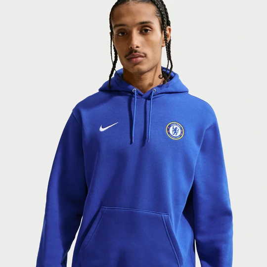 Zdjęcie produktu Męska bluza piłkarska z kapturem Nike Chelsea F.C. Club - Niebieski