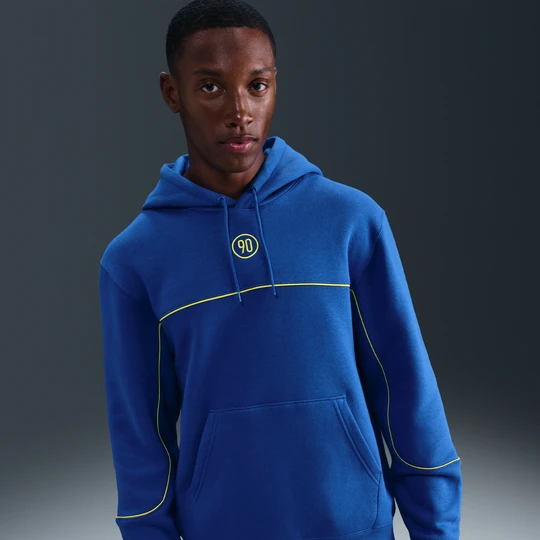 Zdjęcie produktu Męska bluza piłkarska z kapturem Nike Club Total 90 - Niebieski