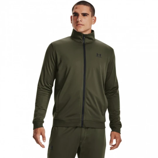 Zdjęcie produktu Męska bluza rozpinana bez kaptura Under Armour Sportstyle Tricot Jacket - khaki