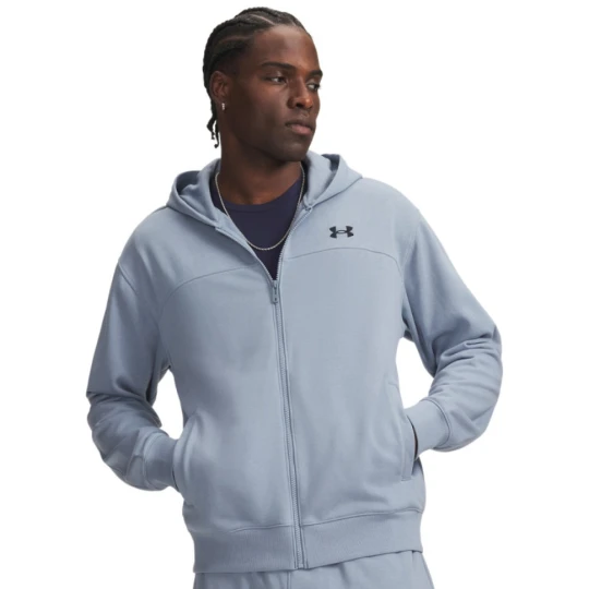 Zdjęcie produktu Męska bluza rozpinana z kapturem Under Armour UA Rival LW FZ - niebieska