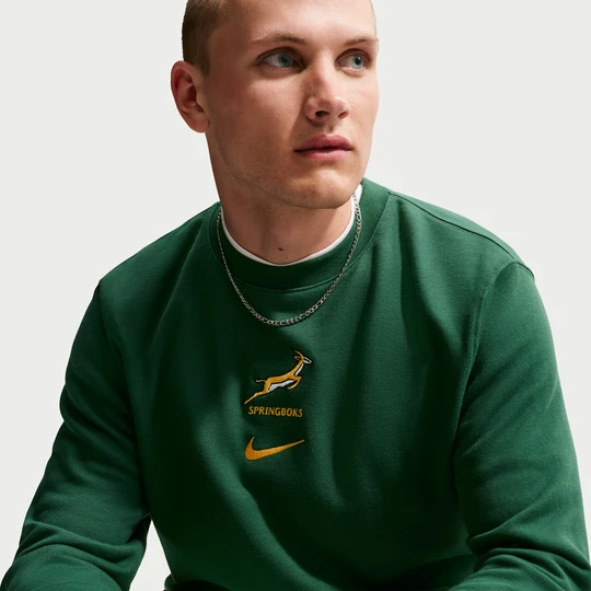 Zdjęcie produktu Męska bluza Springboks z dzianiny dresowej - Zieleń Nike