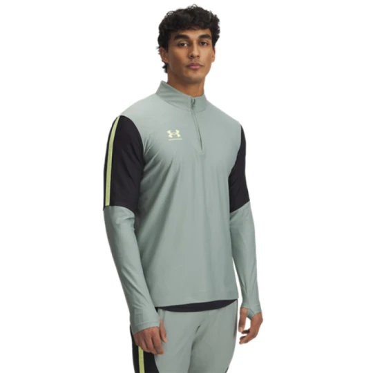 Zdjęcie produktu Męska bluza treningowa nierozpinana bez kaptura Under Armour UA M\'s Challenger Pro 1 / 4 Zip - zielona