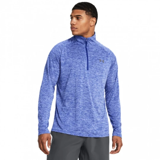 Zdjęcie produktu Męska bluza treningowa nierozpinana bez kaptura Under Armour UA Tech 2.0 1/2 Zip - niebieska