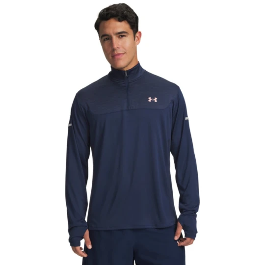 Zdjęcie produktu Męska bluza treningowa nierozpinana bez kaptura Under Armour UA Tech Utility 1/4 Zip - granatowa