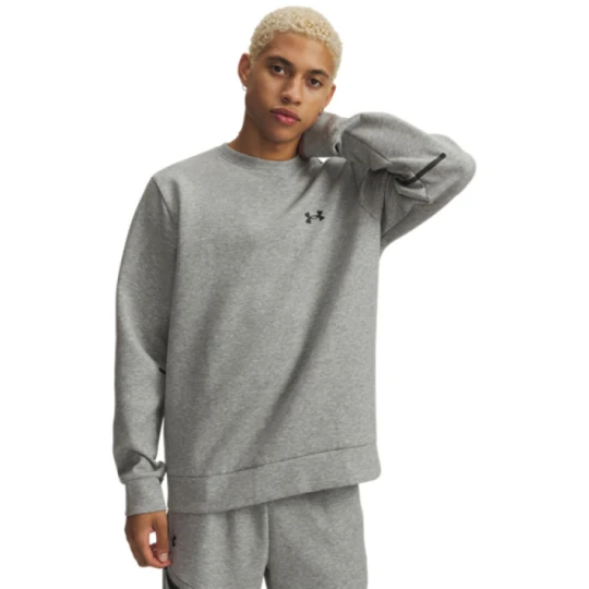 Zdjęcie produktu Męska bluza treningowa nierozpinana bez kaptura Under Armour UA Unstoppable Flc Crew - szara