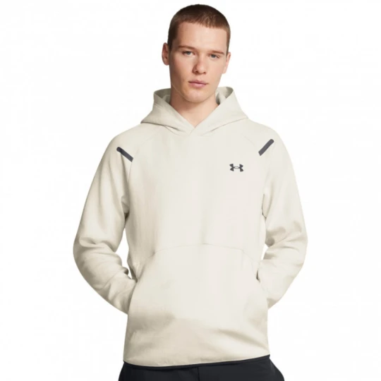 Zdjęcie produktu Męska bluza treningowa nierozpinana z kapturem Under Armour UA Unstoppable Flc Hd Eu - beżowa
