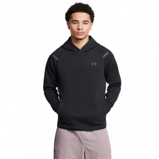 Zdjęcie produktu Męska bluza treningowa nierozpinana z kapturem Under Armour UA Unstoppable Flc Hd Eu - czarna