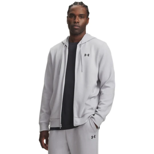 Zdjęcie produktu Męska bluza treningowa rozpinana z kapturem Under Armour Flex Fleece Full Zip - szara