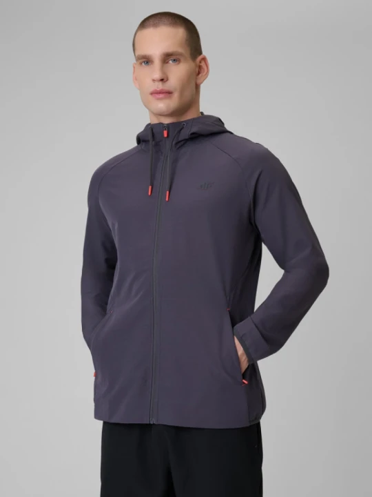 Zdjęcie produktu Męska bluza treningowa z kapturem 4F 4FRSS26TFSWM0957 - szara