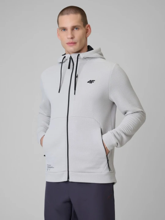 Zdjęcie produktu Męska bluza treningowa z kapturem 4F 4FRSS26TFSWM1006 - biała