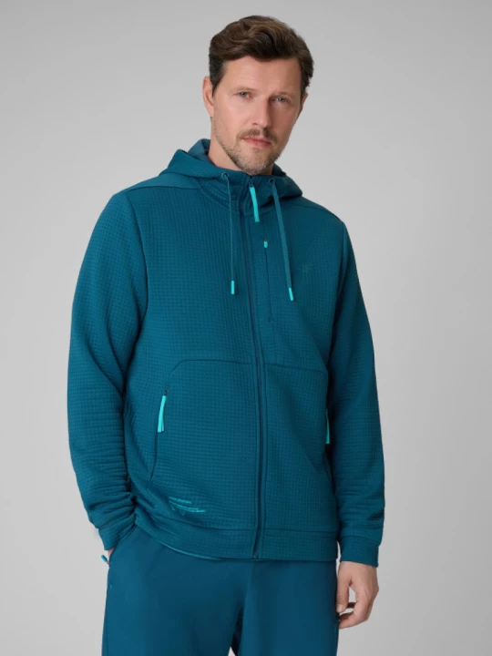 Zdjęcie produktu Męska bluza treningowa z kapturem 4F 4FRSS26TFSWM1006 - granatowa