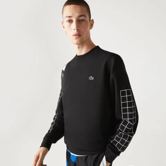 Zdjęcie produktu Męska Bluza Z Dwuwarstwowej Piki Loose Fit Lacoste