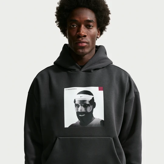 Zdjęcie produktu Męska bluza z kapturem do koszykówki Therma-FIT LeBron „Masked Menace” - Czerń Nike