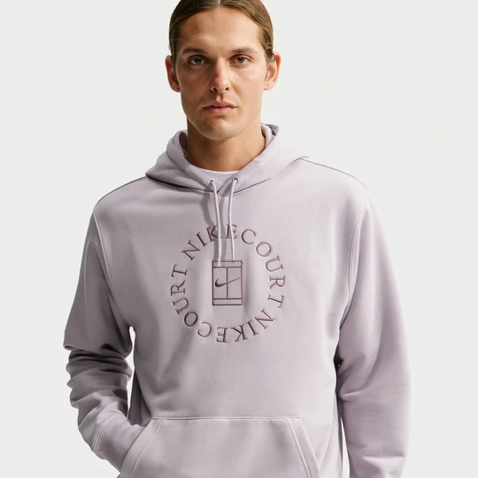 Zdjęcie produktu Męska bluza z kapturem do tenisa z dzianiny dresowej Dri-FIT NikeCourt Heritage - Fiolet