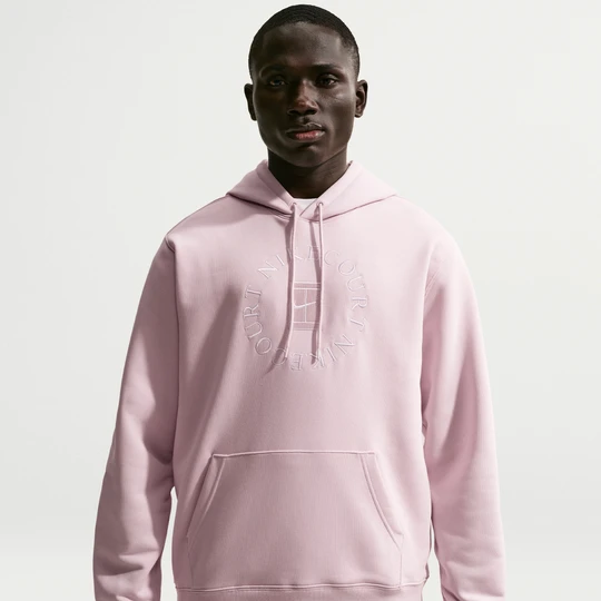 Zdjęcie produktu Męska bluza z kapturem do tenisa z dzianiny dresowej Dri-FIT NikeCourt Heritage - Różowy