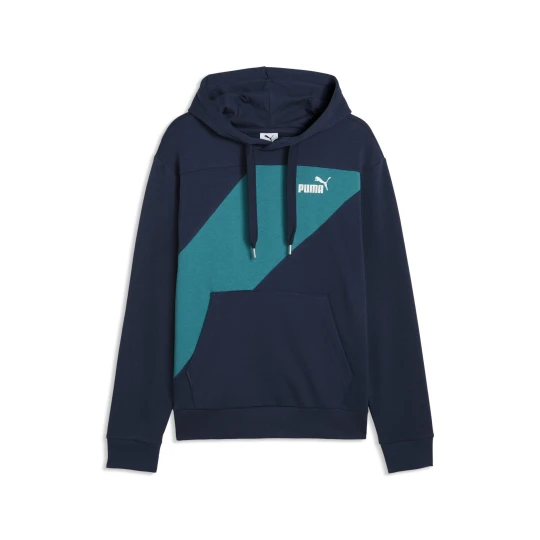 Zdjęcie produktu Męska bluza z kapturem i blokami kolorów PUMA POWER, Akcesoria, Zielony