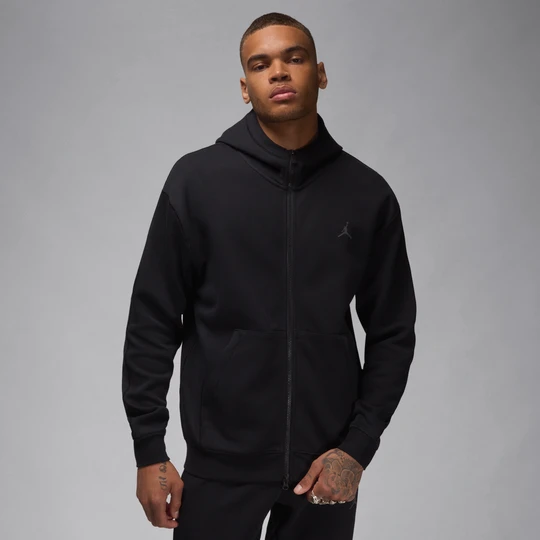 Zdjęcie produktu Męska bluza z kapturem i zamkiem na całej długości Dri-FIT Jordan Sport Hoop Fleece - Czerń