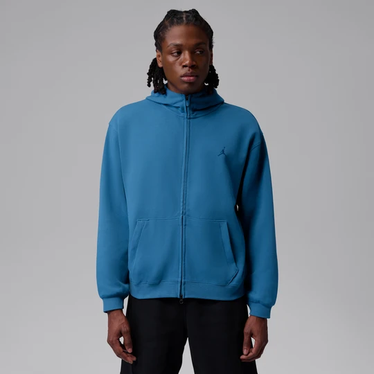 Zdjęcie produktu Męska bluza z kapturem i zamkiem na całej długości Dri-FIT Jordan Sport Hoop Fleece - Niebieski