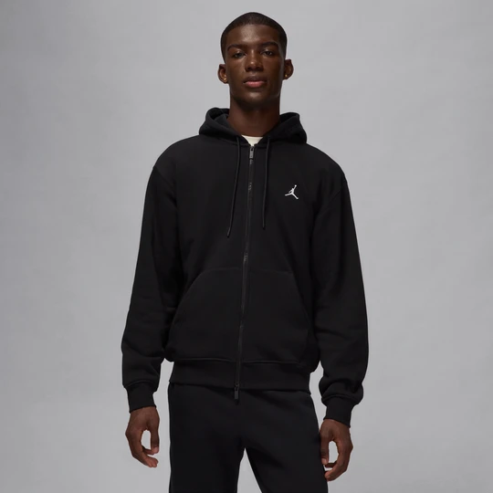 Zdjęcie produktu Męska bluza z kapturem i zamkiem na całej długości Jordan Brooklyn Fleece - Czerń