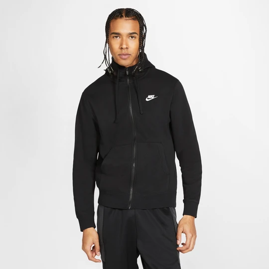 Zdjęcie produktu Męska bluza z kapturem i zamkiem na całej długości Nike Club Fleece - Czerń