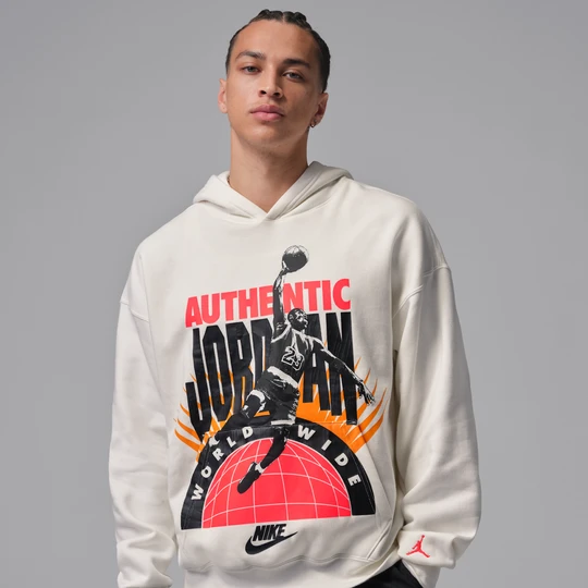 Zdjęcie produktu Męska bluza z kapturem Jordan Brooklyn Fleece - Biel