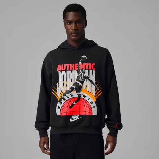 Zdjęcie produktu Męska bluza z kapturem Jordan Brooklyn Fleece - Czerń