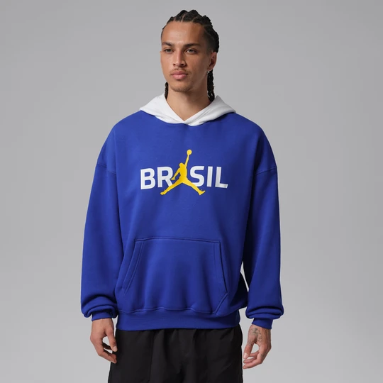Zdjęcie produktu Męska bluza z kapturem Jordan Brooklyn Fleece - Niebieski