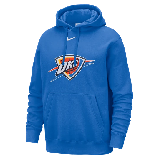 Zdjęcie produktu Męska bluza z kapturem NBA Nike Oklahoma City Thunder Club - Niebieski