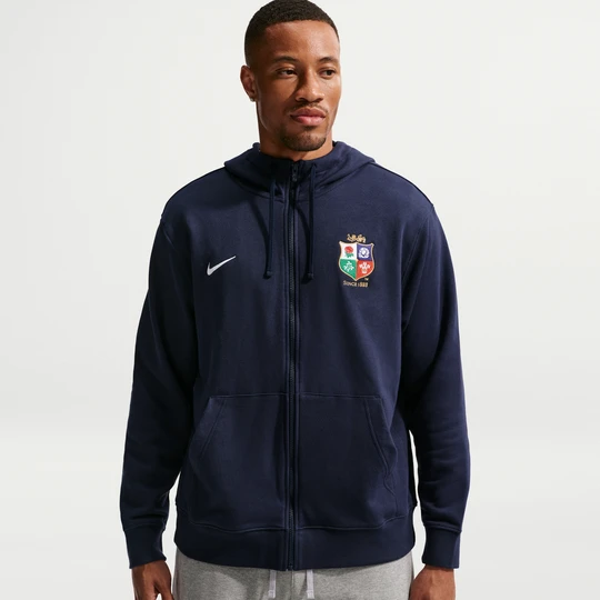 Zdjęcie produktu Męska bluza z kapturem Nike Club British & Irish Lions - Niebieski