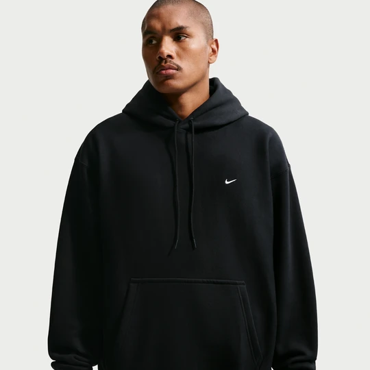 Zdjęcie produktu Męska bluza z kapturem Nike Solo Swoosh - Czerń