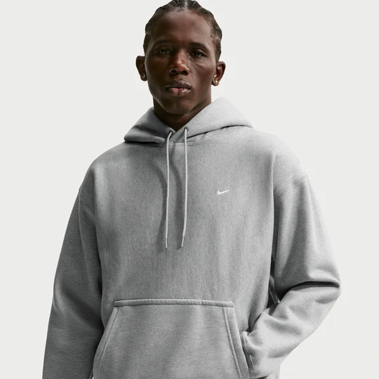 Zdjęcie produktu Męska bluza z kapturem Nike Solo Swoosh - Szary