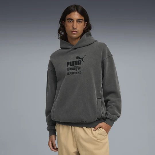 Zdjęcie produktu Męska bluza z kapturem PUMA × REPRESENT, Odzież, Szary