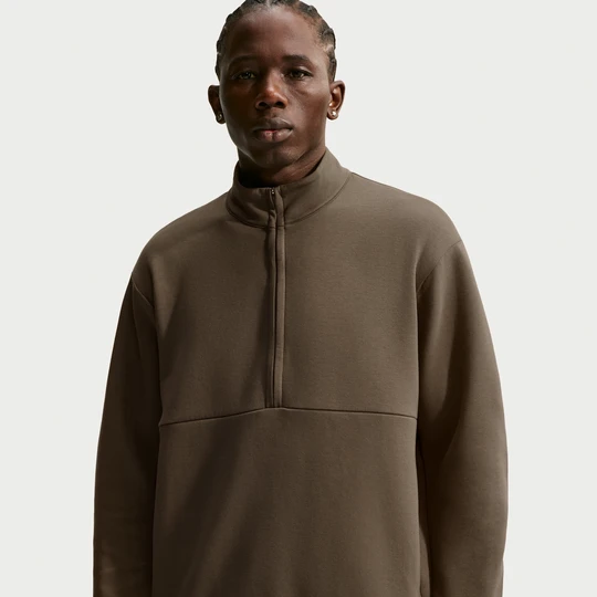 Zdjęcie produktu Męska bluza z zamkiem 1/2 Dri-FIT Nike 24.7 ImpossiblySoft - Brązowy