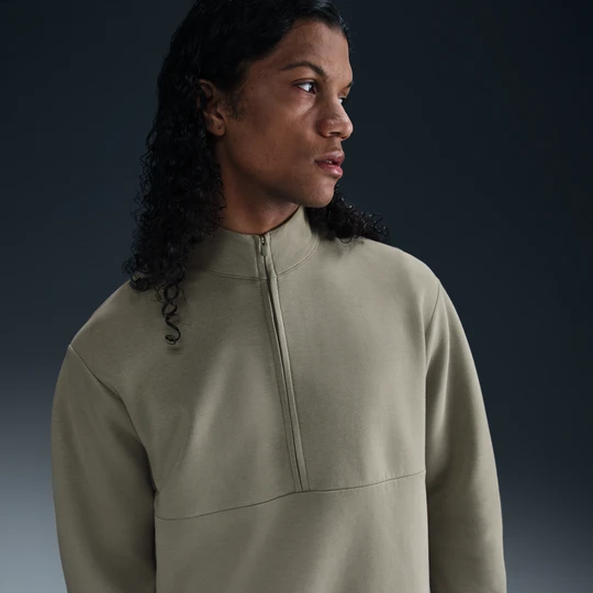 Zdjęcie produktu Męska bluza z zamkiem 1/2 Dri-FIT Nike 24.7 ImpossiblySoft - Zieleń