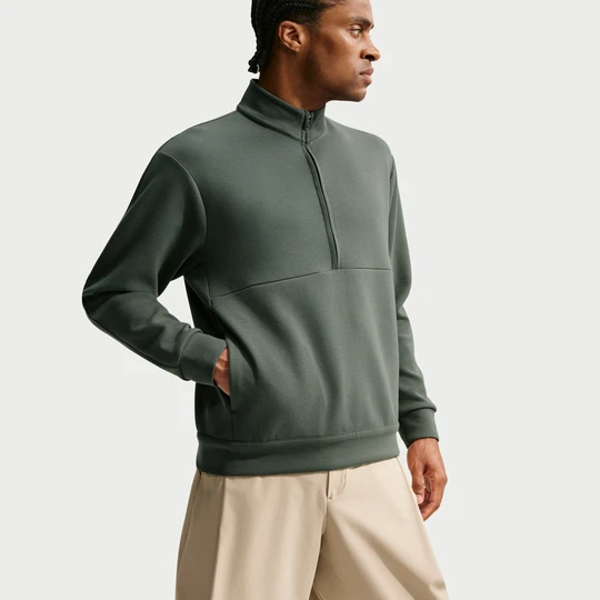 Zdjęcie produktu Męska bluza z zamkiem 1/2 Dri-FIT Nike 24.7 ImpossiblySoft - Zieleń