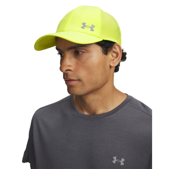 Zdjęcie produktu Męska czapka z daszkiem do biegania Under Armour M Iso-chill Launch Adj - żółta