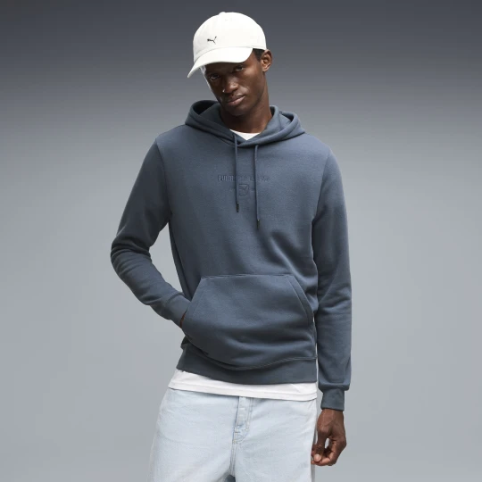 Zdjęcie produktu Męska dzianinowa bluza PUMA Class Graphic z kapturem, Odzież, Niebieski